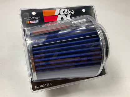 K&N RG-1001BL-L 3'' 3.5'' 4'' Inlet Round Tapered Universal Air Intake Cone Filter