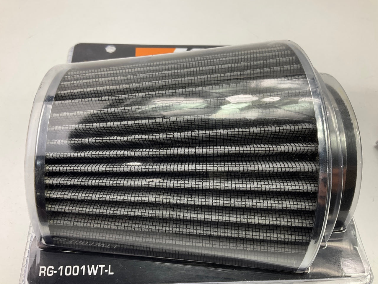 (2) K&N RG1001WTL High Performance, Universal Clamp-on Washable Cone Air Filters