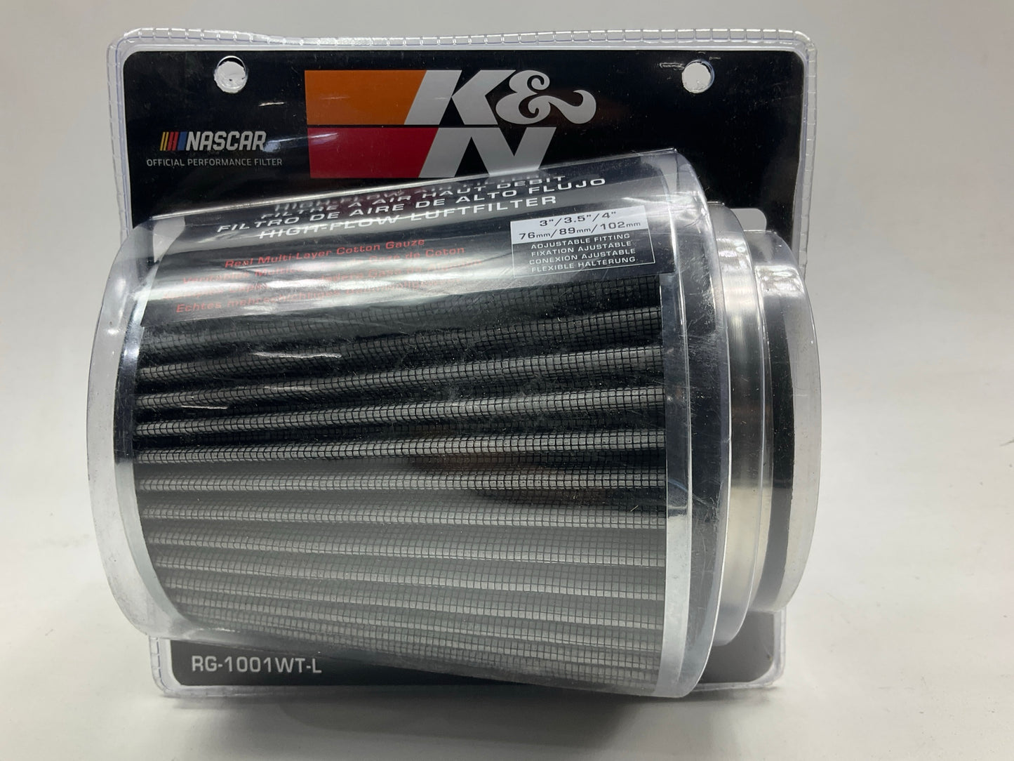 MINOR COSMETIC DAMAGE - K&N Cold Air Intake Air Filter 3'', 3.5'', 4'', 5.5'' Tall
