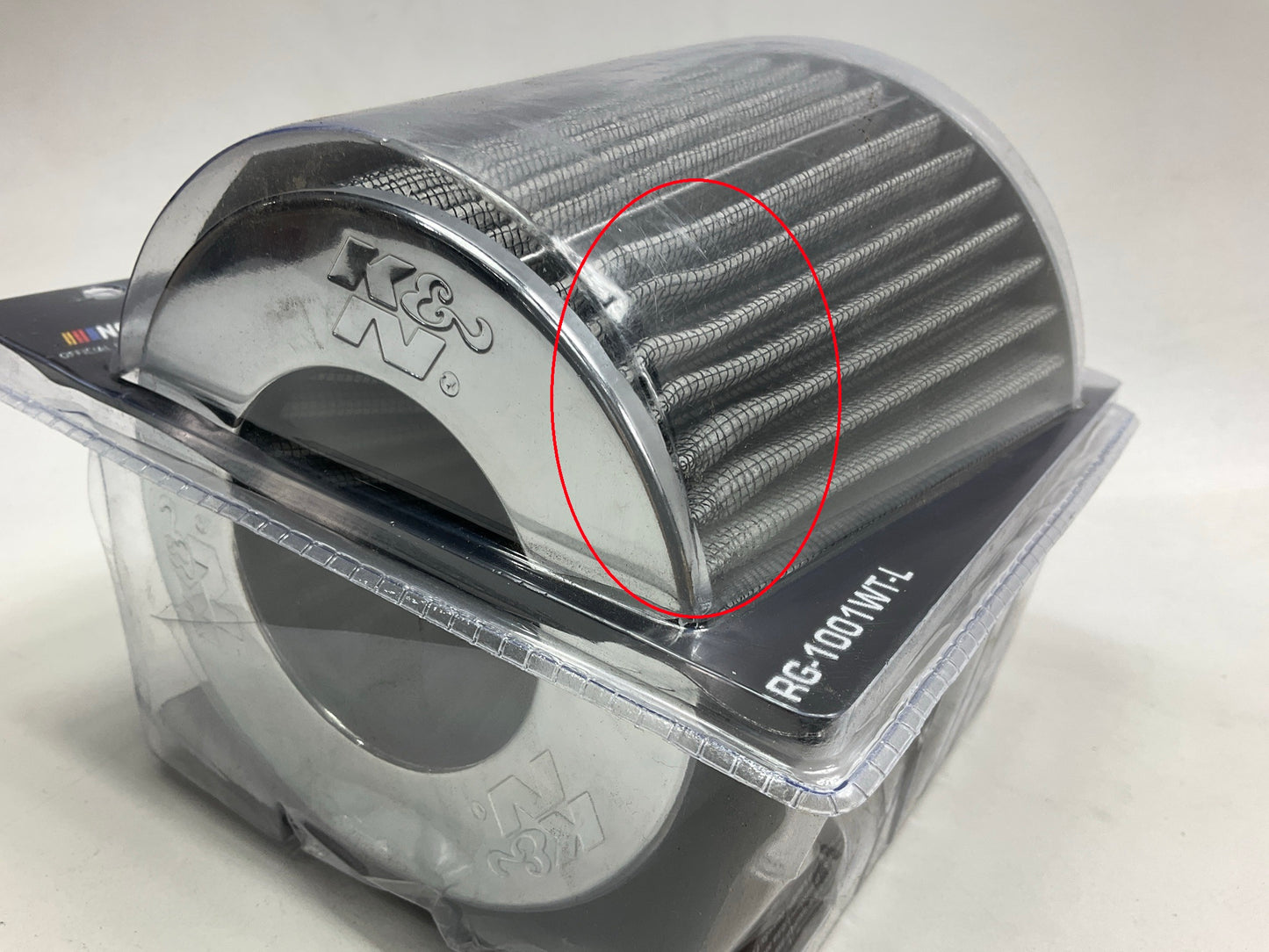 MINOR COSMETIC DAMAGE - K&N Cold Air Intake Air Filter 3'', 3.5'', 4'', 5.5'' Tall