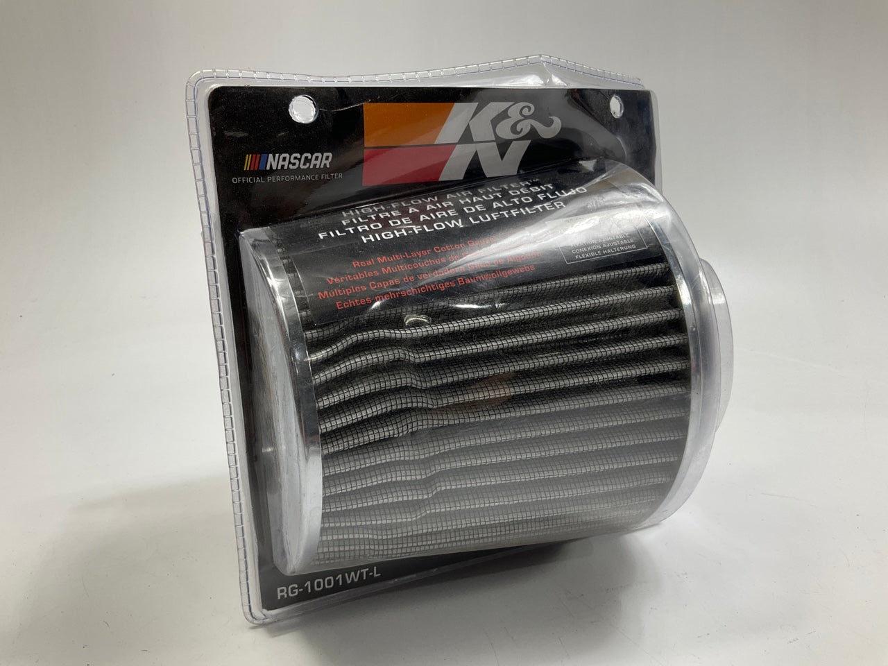 COSMETIC DAMAGE - K&N RG-1001WT-L Performance Clamp-on Washable Cone Air Filter