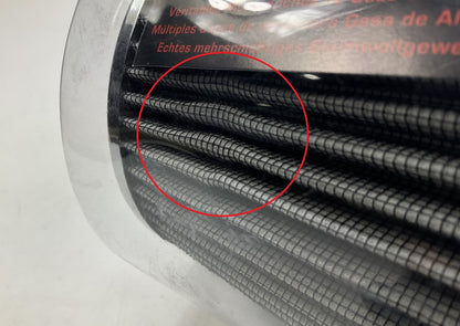 COSMETIC DAMAGE - K&N RG-1001WT-L Performance Clamp-on Washable Cone Air Filter
