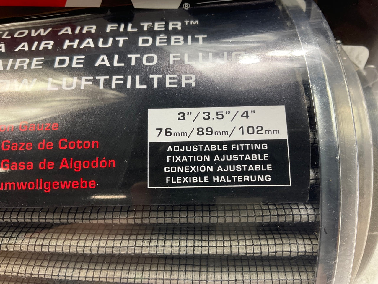COSMETIC DAMAGE #2 K&N Cold Air Intake Air Filter 3'', 3.5'', 4'', 5.5'' Tall
