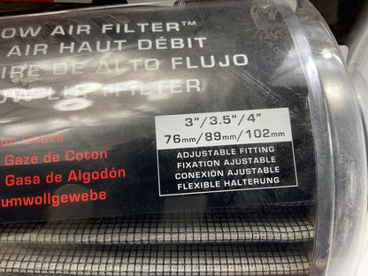 COSMETIC DAMAGE K&N RG1001WTL Cold Air Intake Air Filter 3'', 3.5'', 4'', 5.5'' Tall