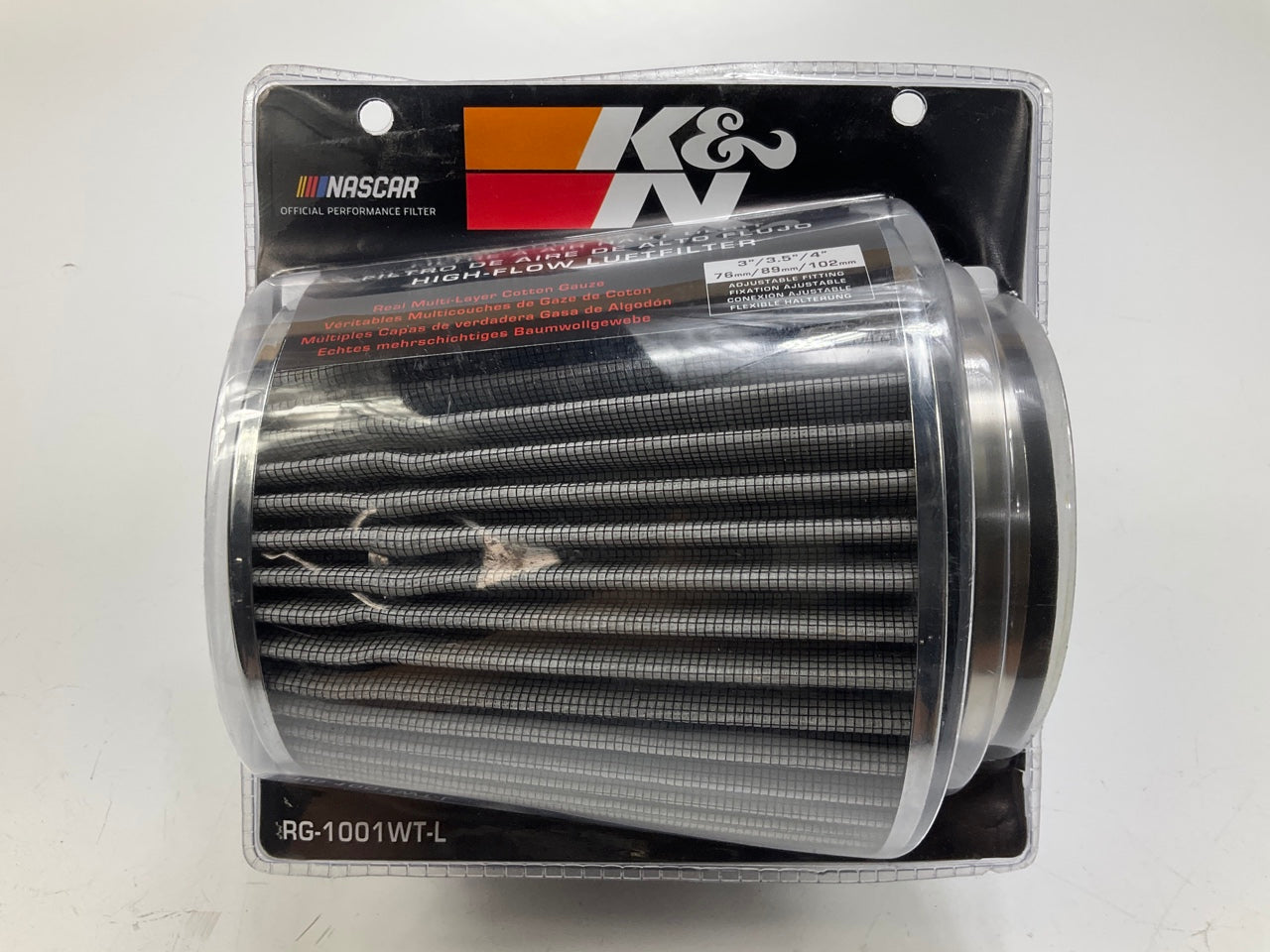 COSMETIC DAMAGE #6 K&N Cold Air Intake Air Filter 3'', 3.5'', 4'', 5.5'' Tall