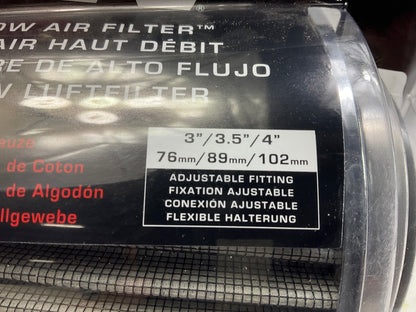 COSMETIC DAMAGE #6 K&N Cold Air Intake Air Filter 3'', 3.5'', 4'', 5.5'' Tall