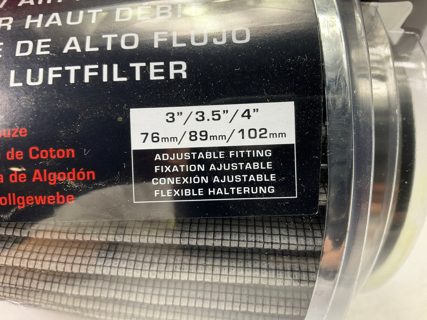 COSMETIC DAMAGE # 8 - K&N Cold Air Intake Air Filter 3'', 3.5'', 4'', 5.5'' Tall