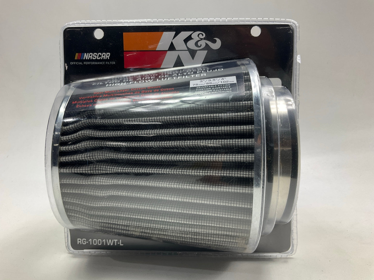 MINOR COSMETIC DAMAGE - K&N Cold Air Intake Air Filter 3'', 3.5'', 4'', 5.5'' Tall