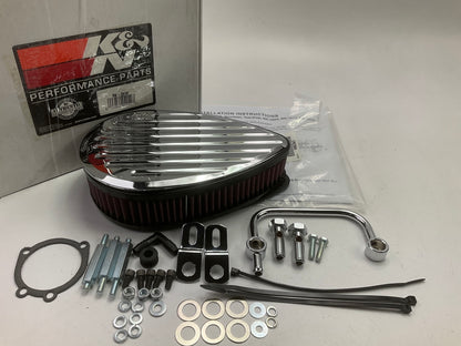 K&N RK-3914 Teardrop Grooved Intake System For 1991-1997 Harley Davidson XLH1200
