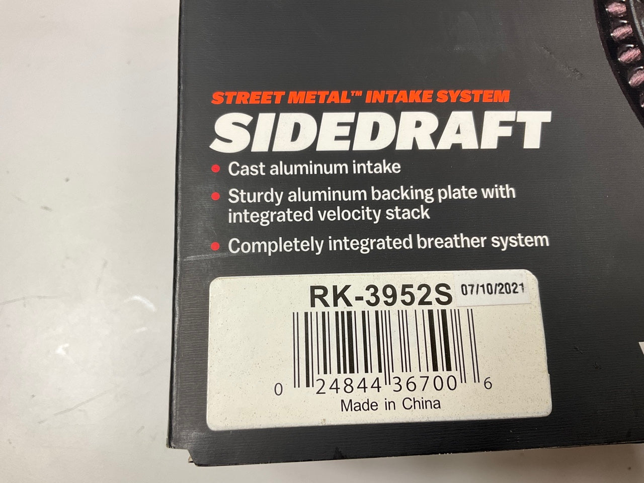 K&N RK3952S Sidedraft Air Cleaner Intake System For 2008-2015 FLHR Road King