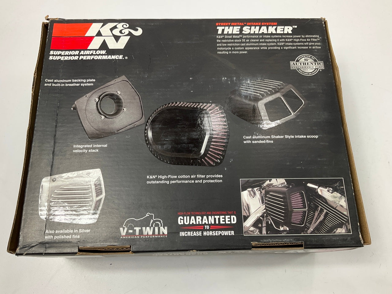 K&N RK3955S Shaker Metal Air Intake For 2017-2021 Harley Davidson  Electra Glide