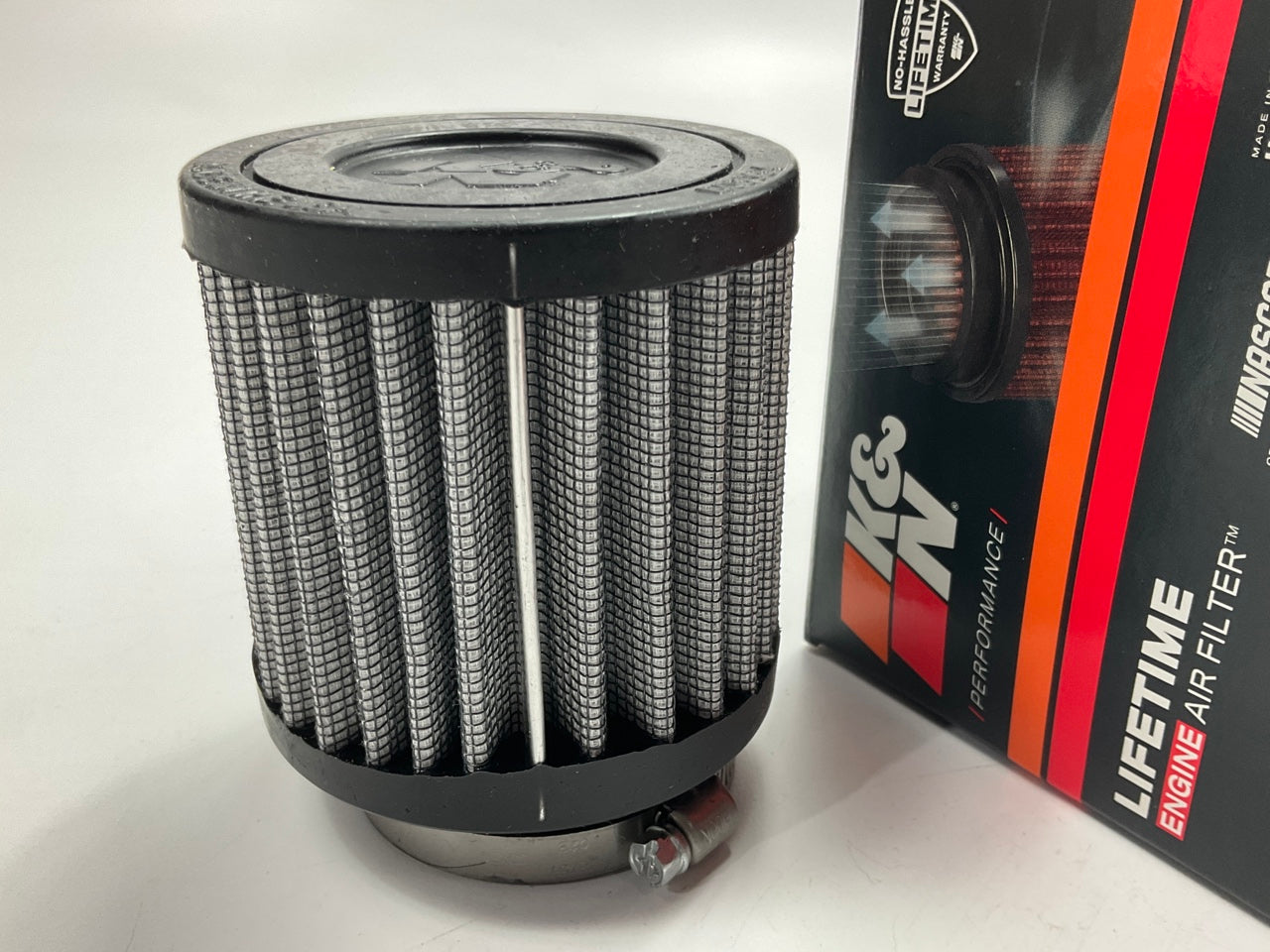 NO OIL - K&N RU0155 Small Engine Air Filter - 1.5'' Inlet, 3'' Tall, 3'' O.D.