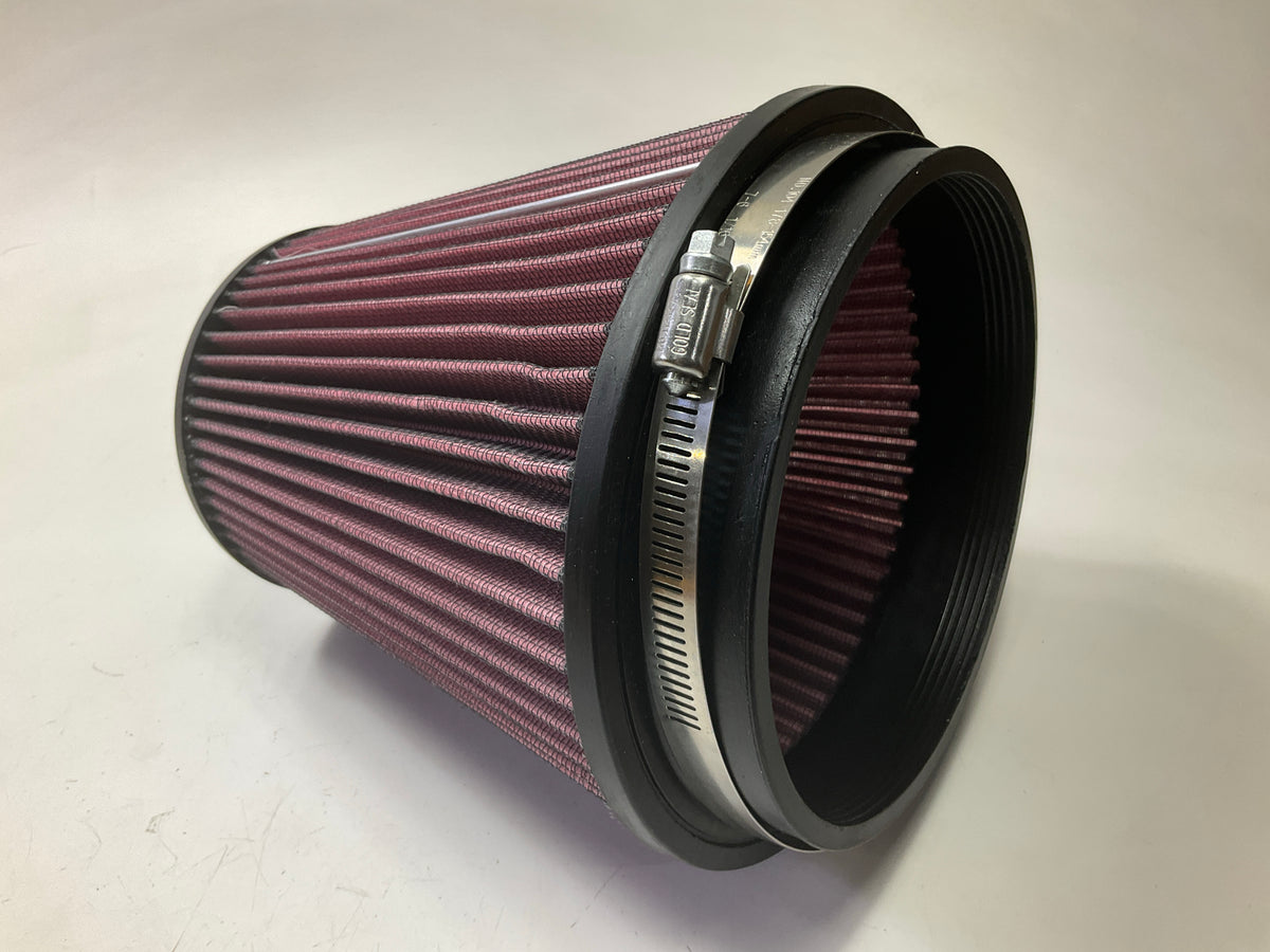 CREASED - K&N RU-1041 Performance High Flow Air Filter 6'' ID Inlet, 7-1/2'' Tall