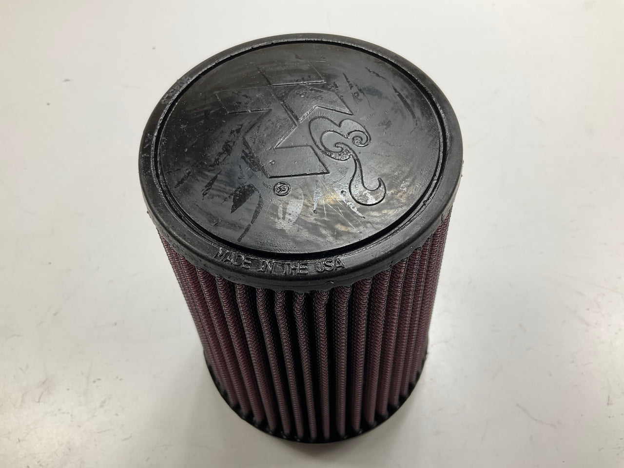K&N RU-2590 Cold Air Intake High Flow Air Filter - 4'' Inlet, 7'' Tall