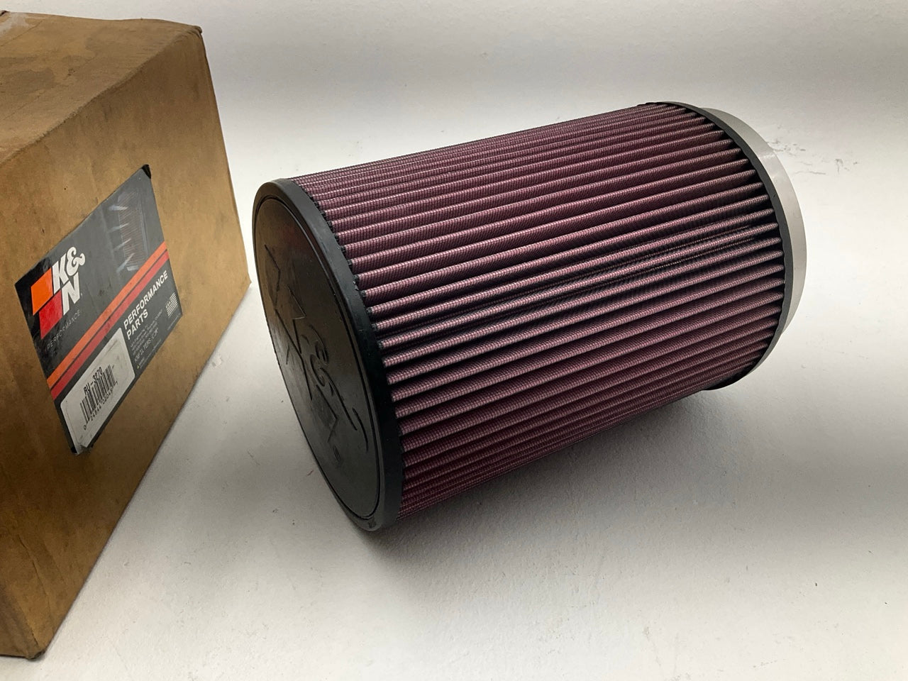 K&N RU3270 Washable, Reusable High Flow Air Filter: 6'' Inlet, 10'' Tall