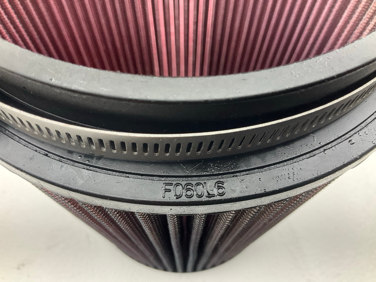 K&N RU3270 Washable, Reusable High Flow Air Filter: 6'' Inlet, 10'' Tall