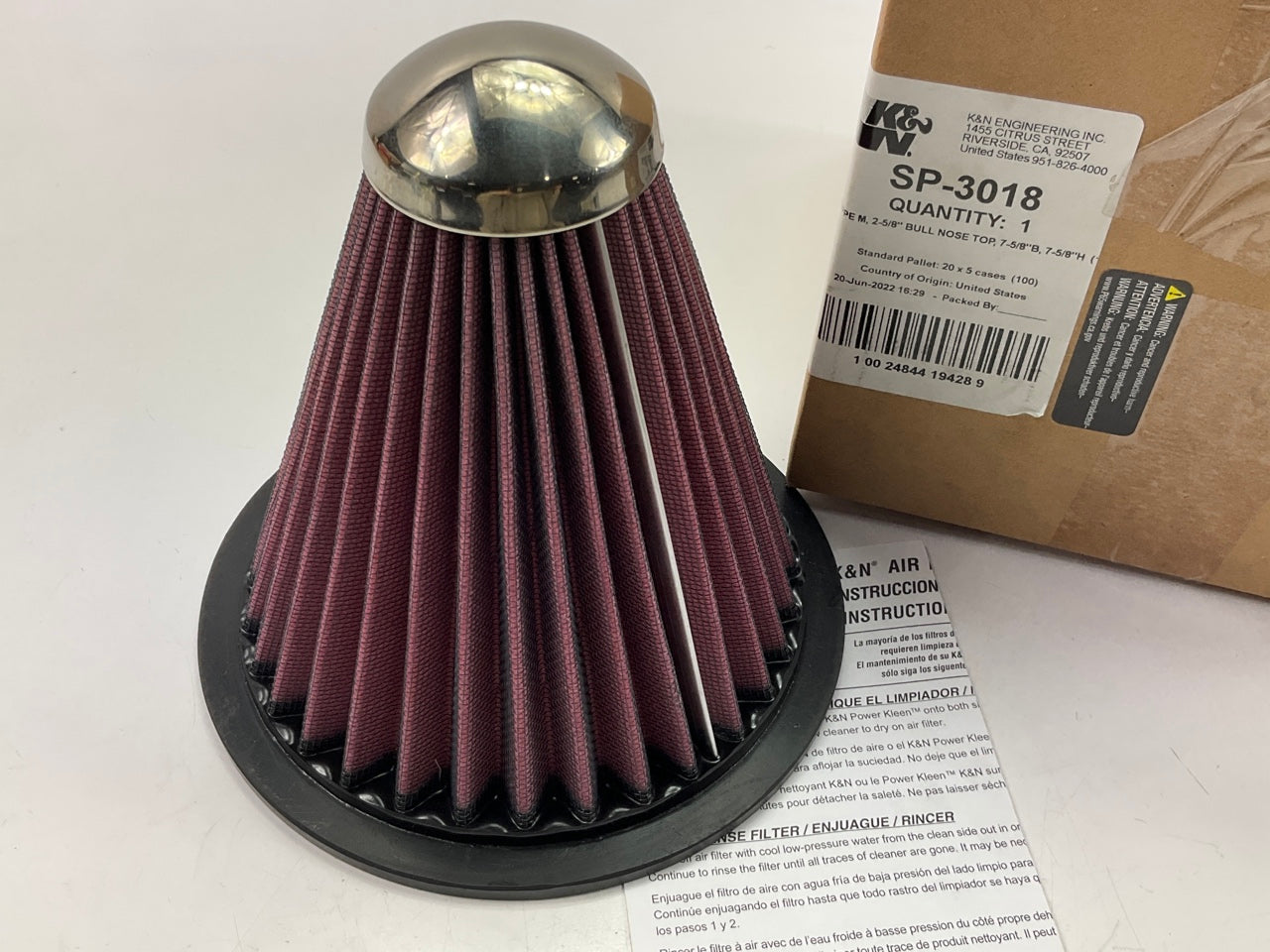 GruppeM Air Intake System Replacement Air Filter #  RF-3018A