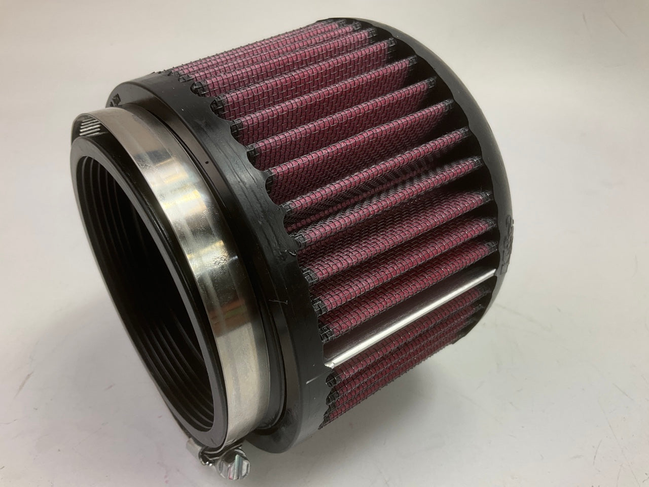 K&N SP3056 UNIVERSAL High Flow Motorcycle Air Filter- 3.5'' Inlet, 4'' Tall, 5'' D.