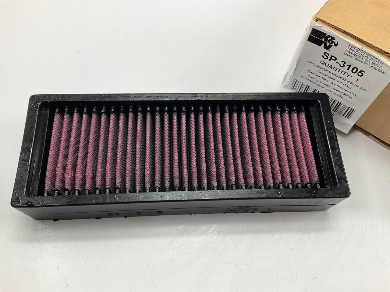 CHALLENGER AVIATION SP-3105 K&N High Flow Air Filter