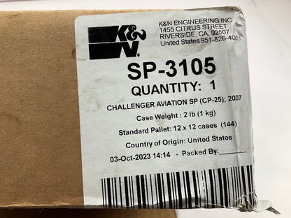 CHALLENGER AVIATION SP-3105 K&N High Flow Air Filter