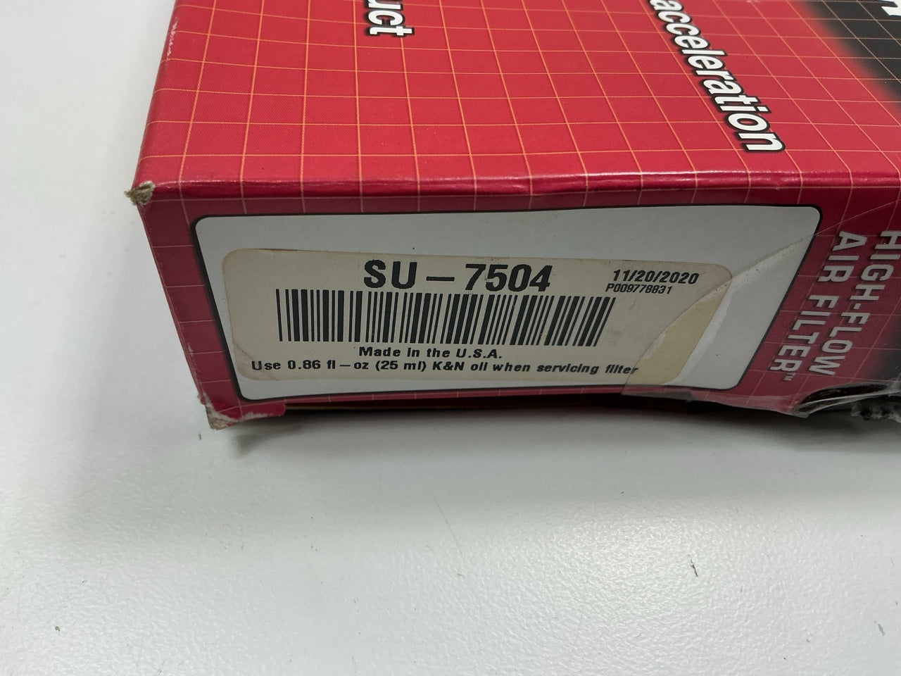 K&N SU-7504 Air Filter Element For 2004-2005 GSXR600 GSX-R600 GSX-R750 GSXR750