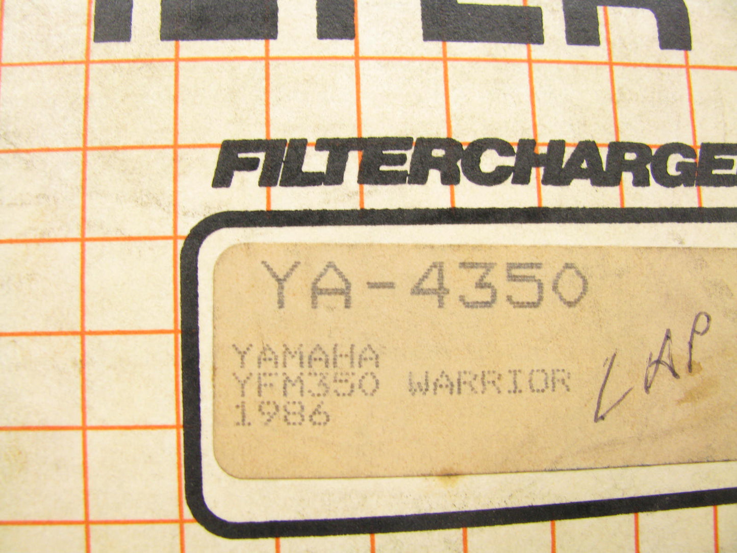 K&N YA-4350 Replacement Air Filter Fits Yamaha YFM350X YFM350FX Grizzly 600
