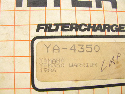 K&N YA-4350 Replacement Air Filter Fits Yamaha YFM350X YFM350FX Grizzly 600