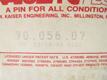 Kaiser 70-056-07 Steering King Pin Bolt Set - 1.1792'' Diameter X 6.360'' Long