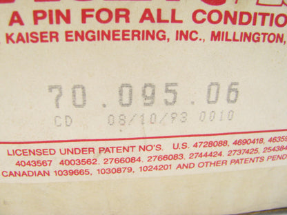 Kaiser 70-095-06 Steering King Pin Bolt Set - 1.607'' Diameter X 9.080'' Long