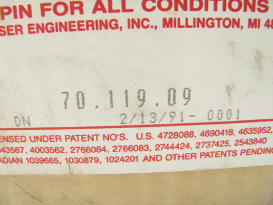 1965-1972 INTERNATIONAL  NAVISTAR Truck 12,000 Lbs FA-119 Axle King Pin Bolt Set