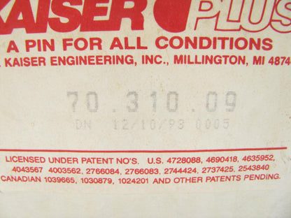 Kaiser 70-310-09 Steering King Pin Bolt Set - 1.609'' Diameter X 9.160'' Long
