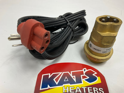 Kats 11455 Engine Block Heater, 28mm Freeze Plug Diameter, 400 Watts