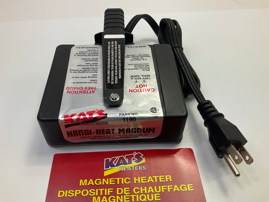 Kats 1190 Engine Block Heater Handi-Heat 300 Watt Magnum Magnetic Heater 120V
