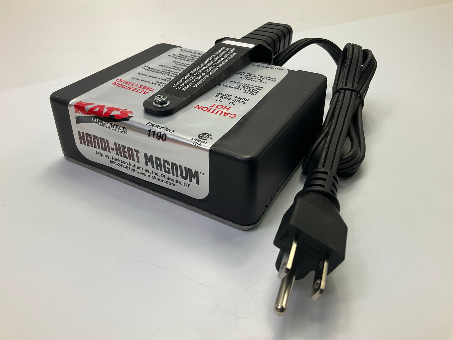 Kats 1190 Engine Block Heater Handi-Heat 300 Watt Magnum Magnetic Heater 120V