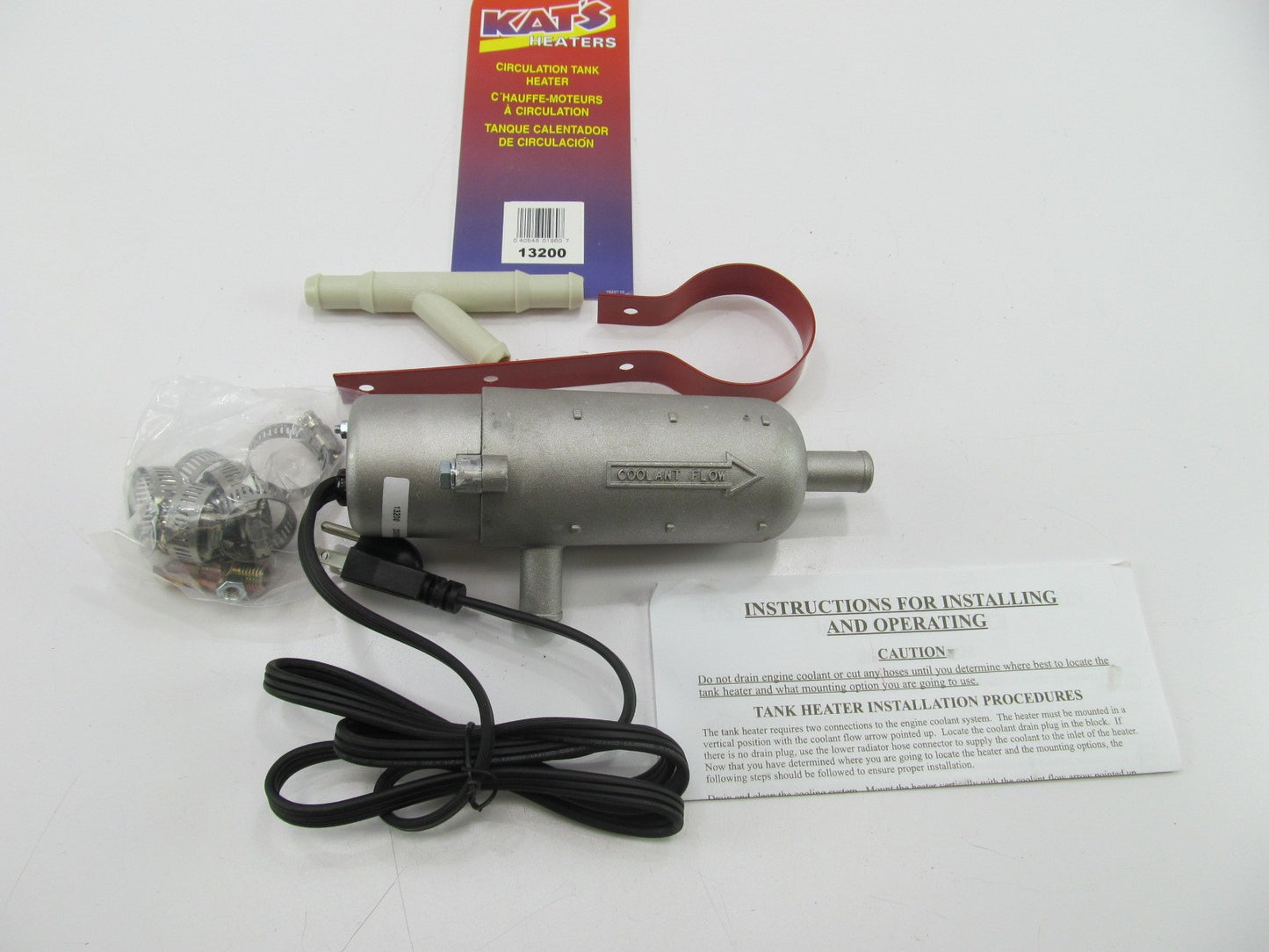 KATS 13200 Circulation Tank Heater 2000 Watt, 120V, Use With 5/8'' Hose