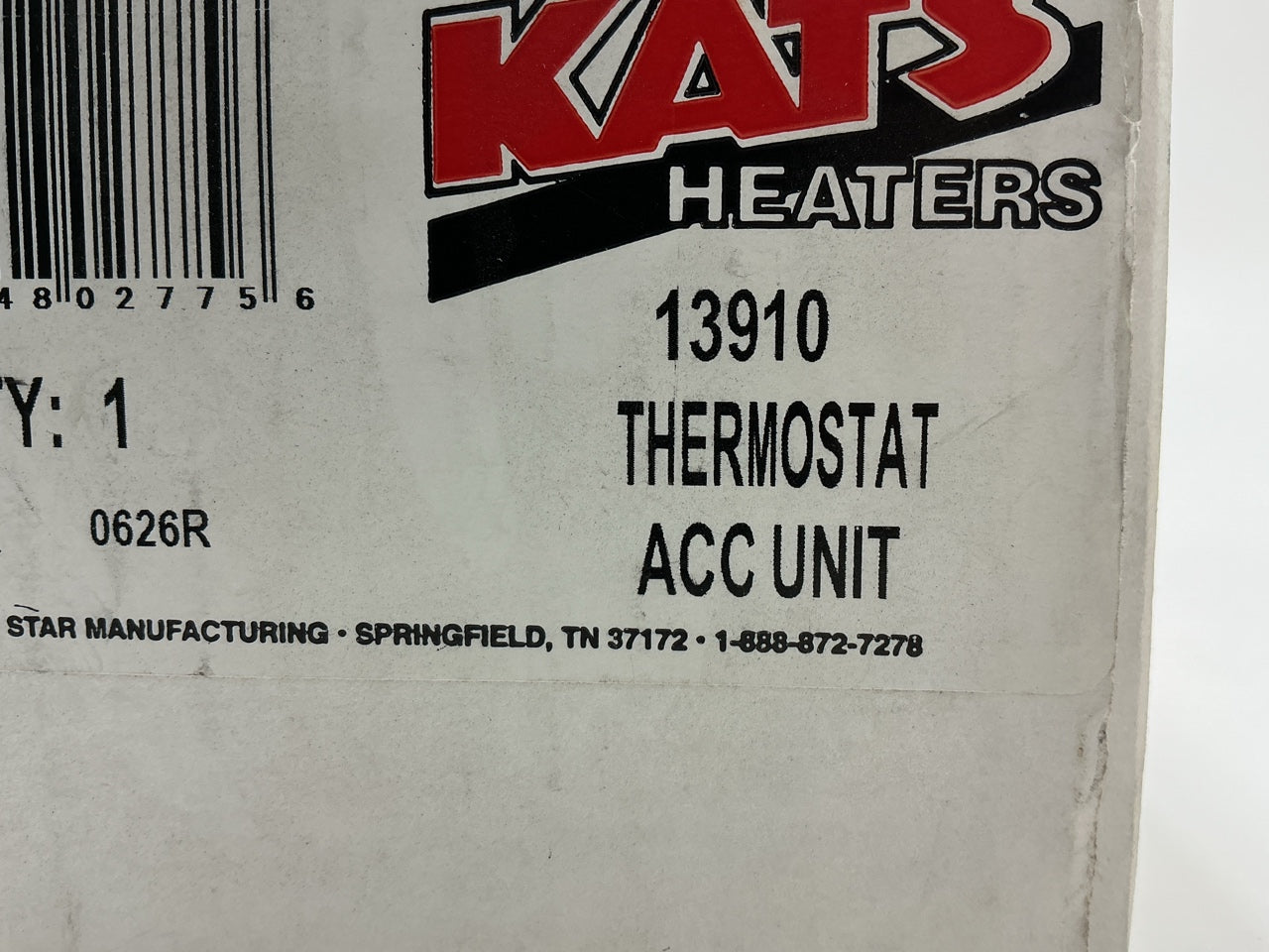 Kats 13910 TFT10-1NPT Thermostat For Kim Hotstart Engine Block Heater