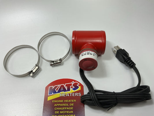 Kat's 14825 750 Watt 2 1/4'' Lower Radiator Hose Heater, 120V Plug-in