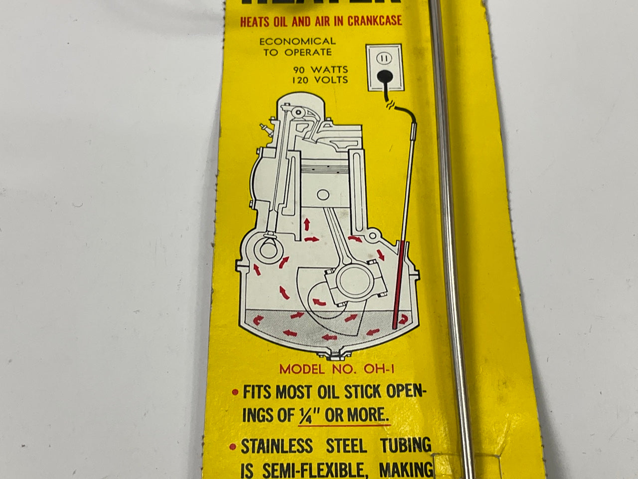 Kats 15100 Engine Block Heater - Oil Dipstick Type, 90 Watts