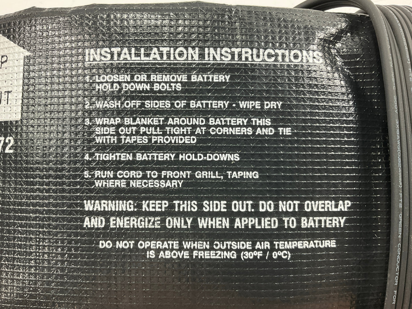 Kats 22300 Battery Thermal Wrap Heater, 160 Watts , 120 Volts