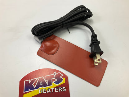 KATS 24050 50W 2''x5'' Silicone Hot Pad Heater Vehicle Fluid Heater Pad, Universal