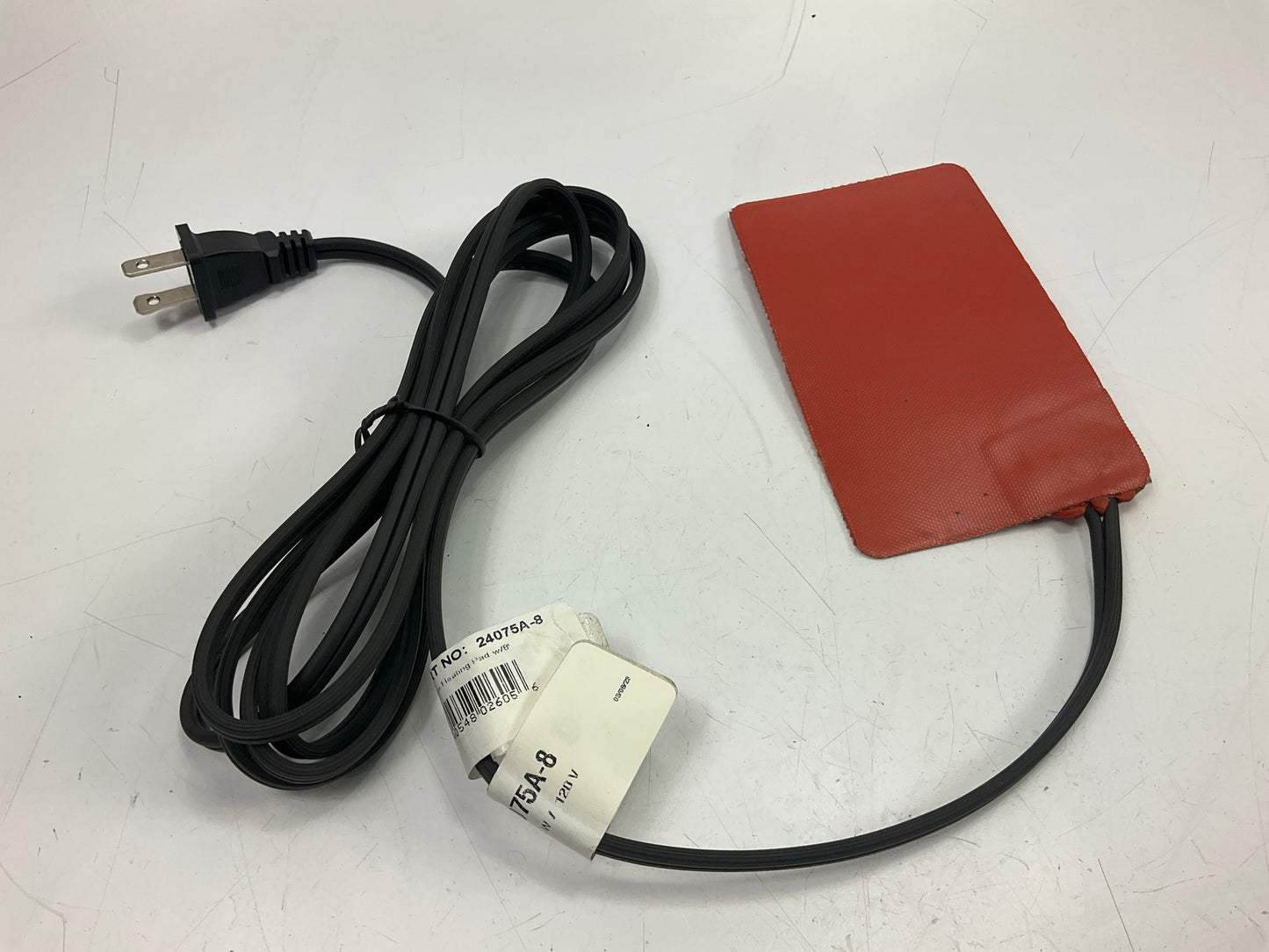 Kats 24075A-8 Silicone 3''x5'' Pad Heater, 75 Watts, 120 Volt Plug Winter Start