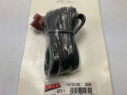 Kat's Kats Heater 28200 Engine Heater Replacement Cord, 5 Feet, 16/3 Gauge 120V