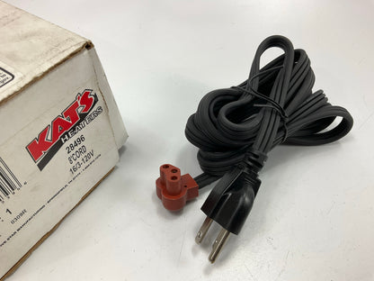 Kat's 28496 8' Insulated Replacement Engine Block Heater Cord 90° Connector 8 FT