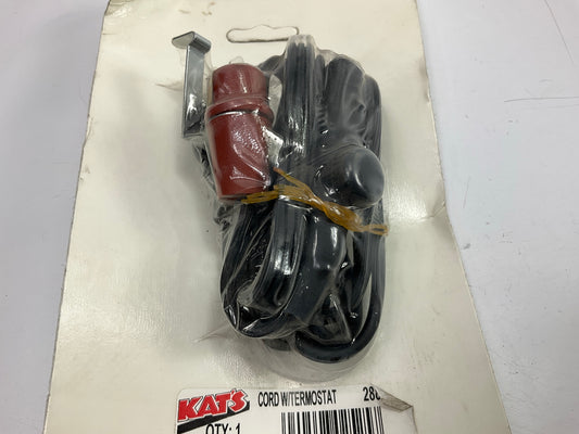 Kats Heater 28811 Engine Block Heater Replacement Cord W/ Thermostat, 18/3 Gauge