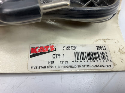 OPEN Kats 28813 Engine Block Heater 5' Replacement Cord - 120V, 18-gauge, 3-wire
