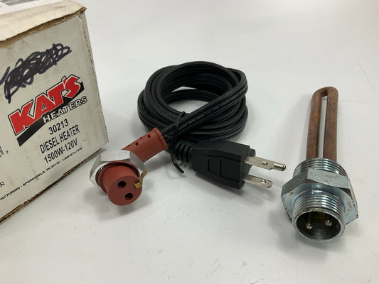 Kat's 30213 Engine Freeze Plug Diesel Heater 1500 Watts, 1-3/16'' Diameter 120V