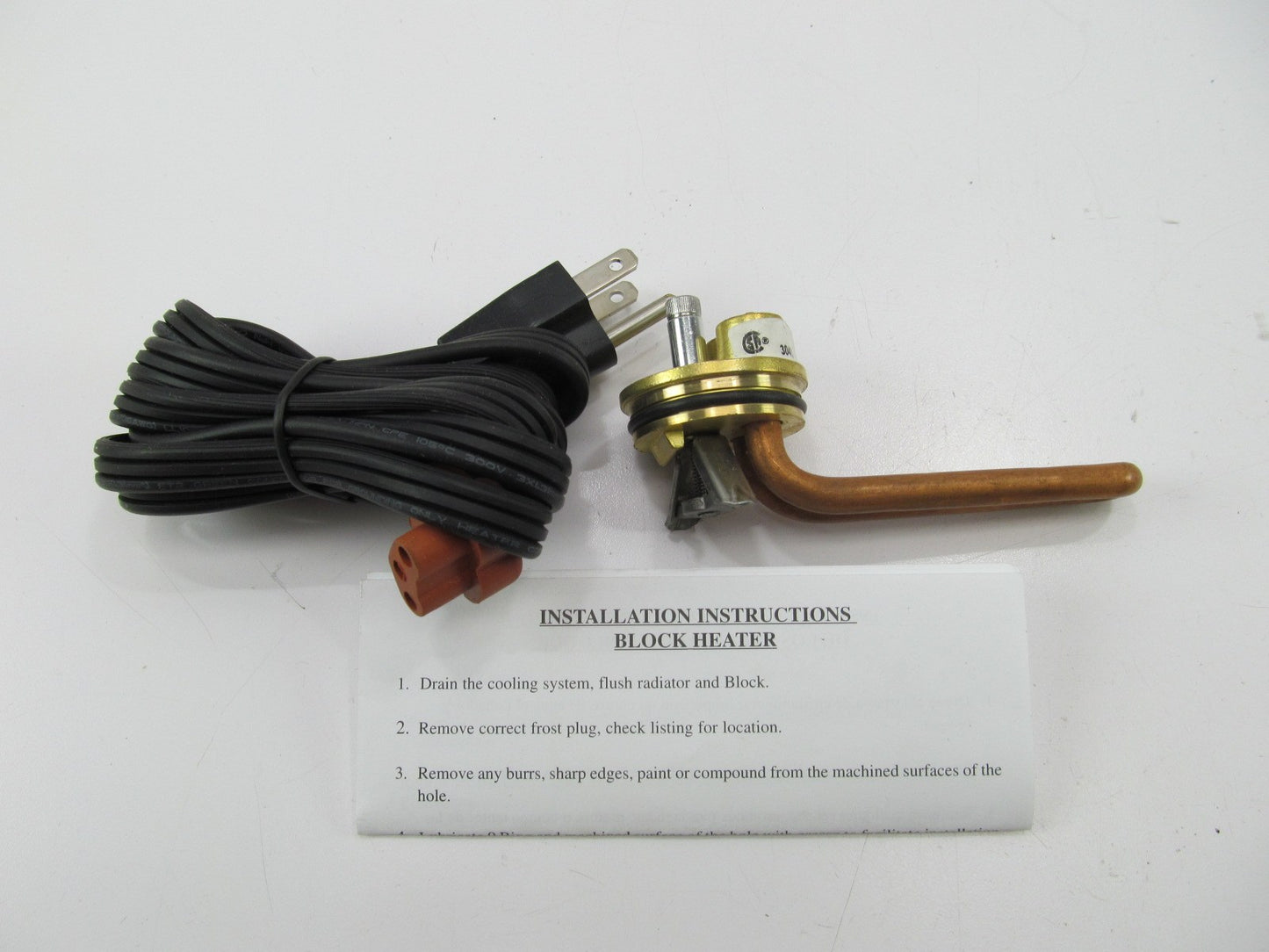 Kat's 30403 Freeze Plug Diesel Block Heater, 38mm / 1-1/2'' Diameter, 1000 Watts