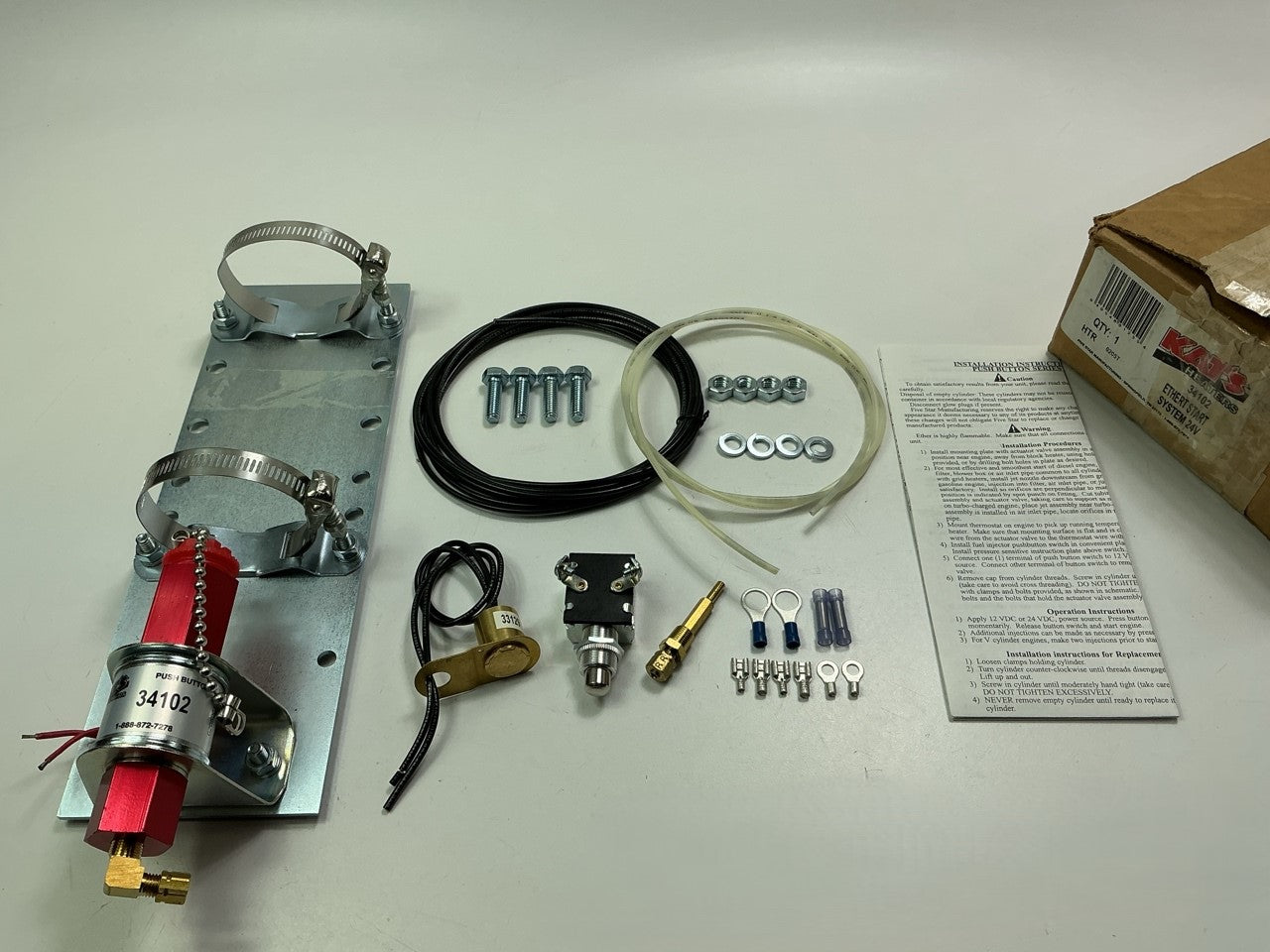 Kat's 34102 Ether Injection Cold Winter Start System 300-499 CID 24 Volt