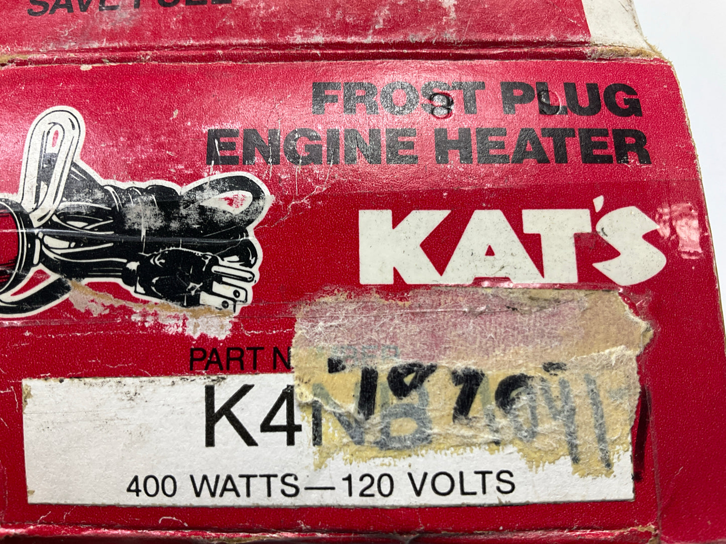 Kats K4NR 1-1/2'' Frost Plug Engine Heater Diameter 400 Watts 120 V