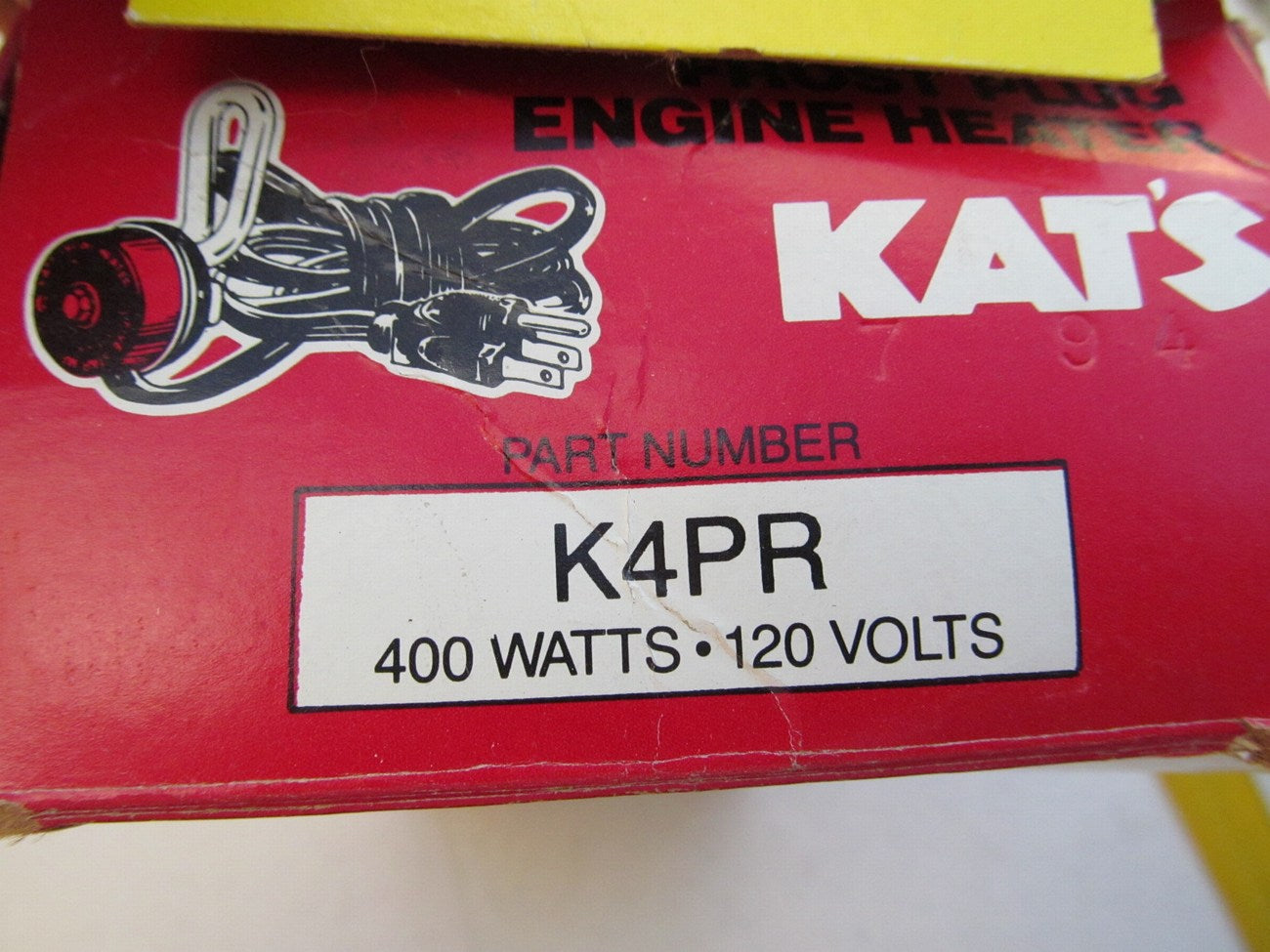 Kats 10609 / K4PR Frost Plug Engine Block Heater